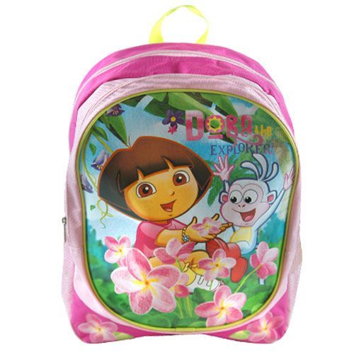 Foto Mochila grande rosa Dora y Botas