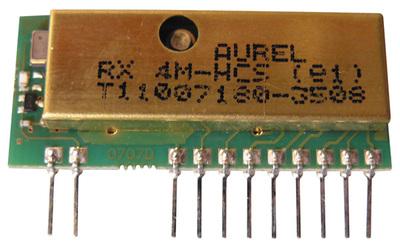 Foto Modulo receptor radio hf aurel 4 canales hcs301 roling codif