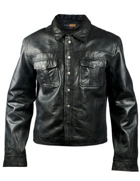 Foto MoHawk Shirt-Like Men’s Black Leather Jacket foto 592180