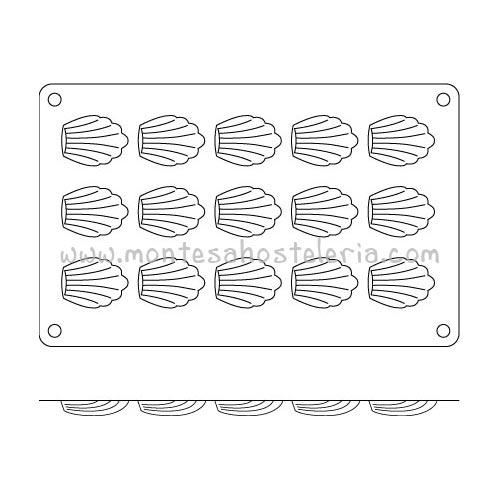 Foto Molde Silicona Concha 15ux44x3