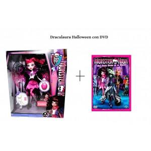 Foto Monster high halloween, draculaura con dvd 