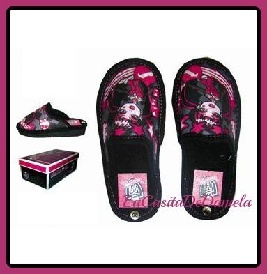 Foto Monster High Zapatillas De Estar Por Casa Pantuflas Cuña Draculaura/pink Sleeper foto 390349