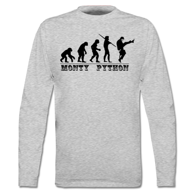 Foto Monty Python evolution Camiseta Manga Larga foto 405770