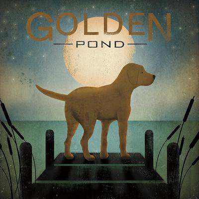 Foto Moonrise Yellow Dog - Golden Pond, Ryan Fowler - Laminas foto 526013