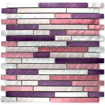 Foto MOSAICO DE ALUMINIO AZULEJOS 1 PLACA MODELO BLEND VIOLET foto 241507