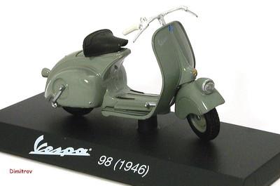 Foto Moto Bike , Vespa 98 , 1946 , Fabbri / Maisto , 1/18 foto 808711