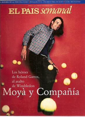 Foto Moya Roland Garros  Spanish Magazine El Pais Junio 1998 foto 944096