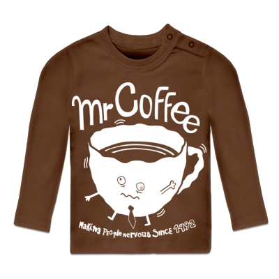 Foto Mr Coffee Camiseta de manga larga de bebé. foto 513359