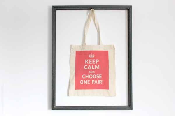 Foto MR SHOES Keep Calm Canvas Shopping Bag RED Size: one foto 195740