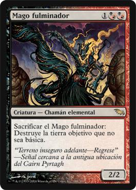 Foto Mtg Mago Fulminador - Fulminator Mage - Páramo Sombrio Español Pnte foto 926550