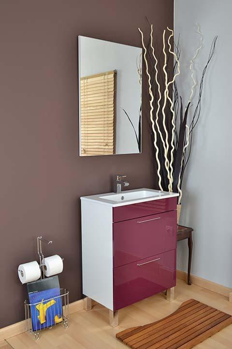 Foto Mueble de baño Deko 60x36, fondo reducido en KIT y color morado foto 866176