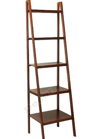 Foto Mueble Escalera Librería Madera Color Nogal
