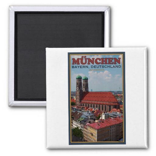 Foto Munich Frauenkirche (retrato) Imán Para Frigorifico foto 569492