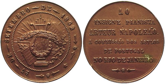 Foto Musiker Bronzemedaille 1862