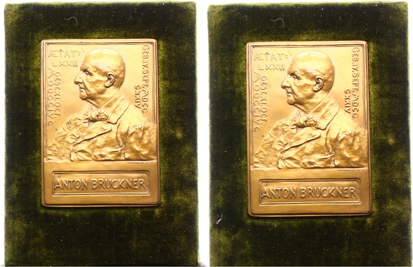 Foto Musiker Einseitige Bronzeplakette