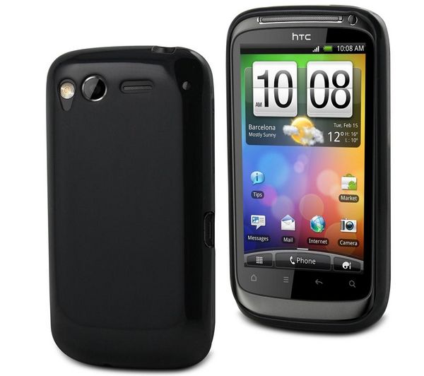 Foto Muvit Funda minigel MUSKI0013 - Negro glossy para HTC Desire S
