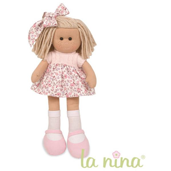 Foto Muñeca de Trapo Sofia Flor Rosa 48cm La Nina