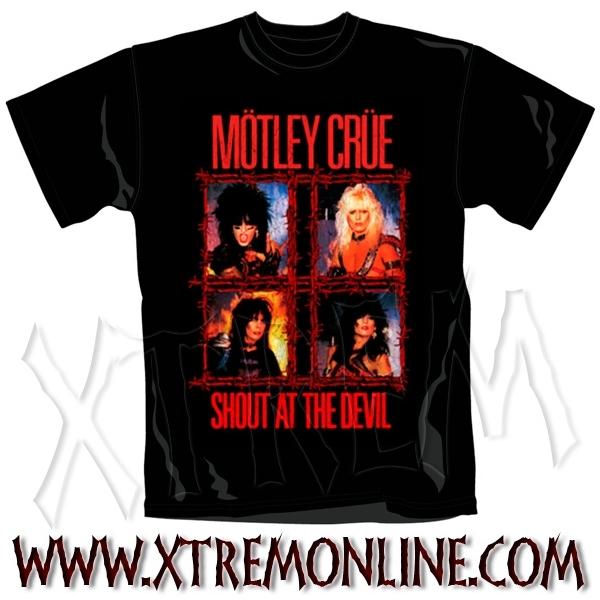 Foto Mötley crüe - shout wire camiseta / xt3552