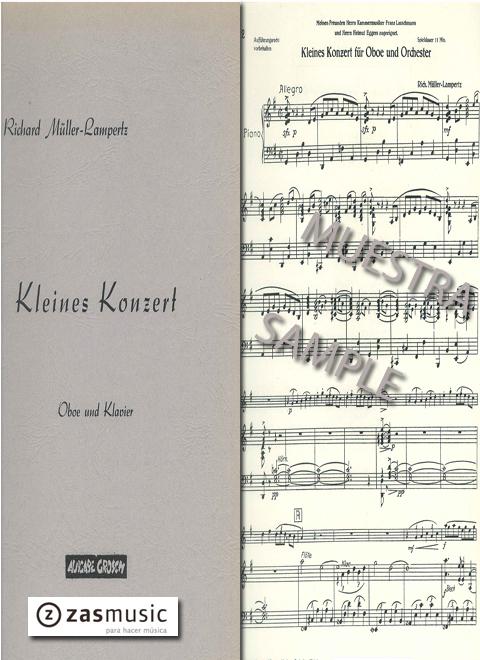 Foto müller-lampertz, richard: kleines konzert oboe und klavier.