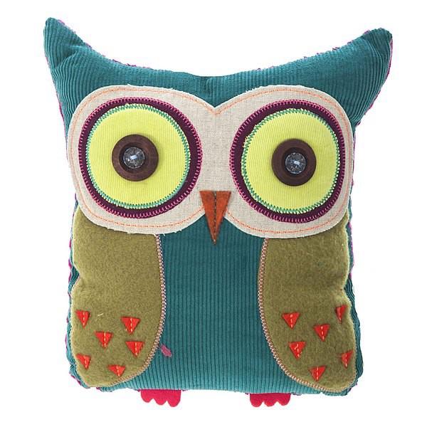 Foto Natural Life cojin patchwork búho verde 25