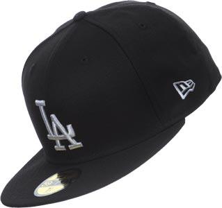 Foto New Era Basic Mlb La Dodgers gorra negro gris jaspeado 7 3/8 foto 838171