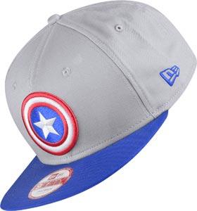 Foto New Era Team Hero Snap Captain America gorra gris azul M/L