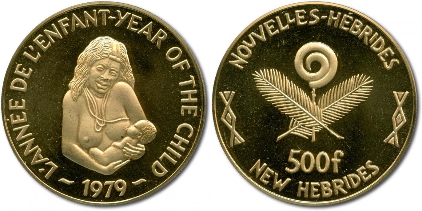 Foto New Hebrides 500 Franks 1979