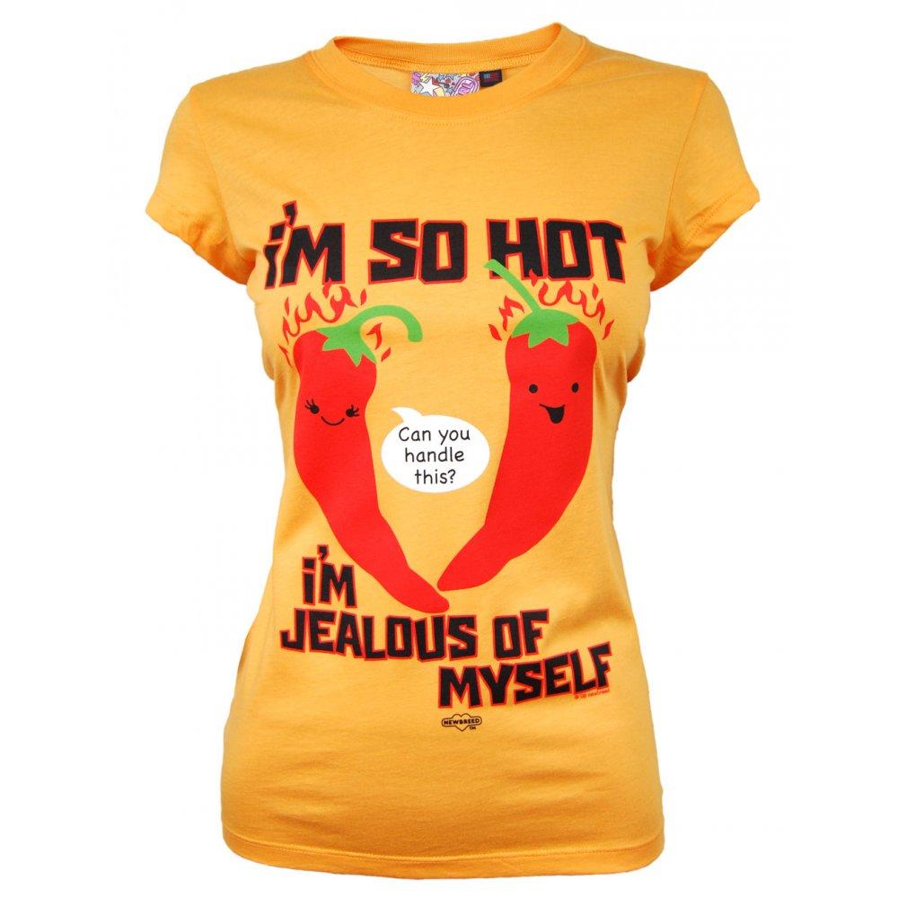 Foto Newbreed Girl Ladies I'm So Hot T Shirt, Orange
