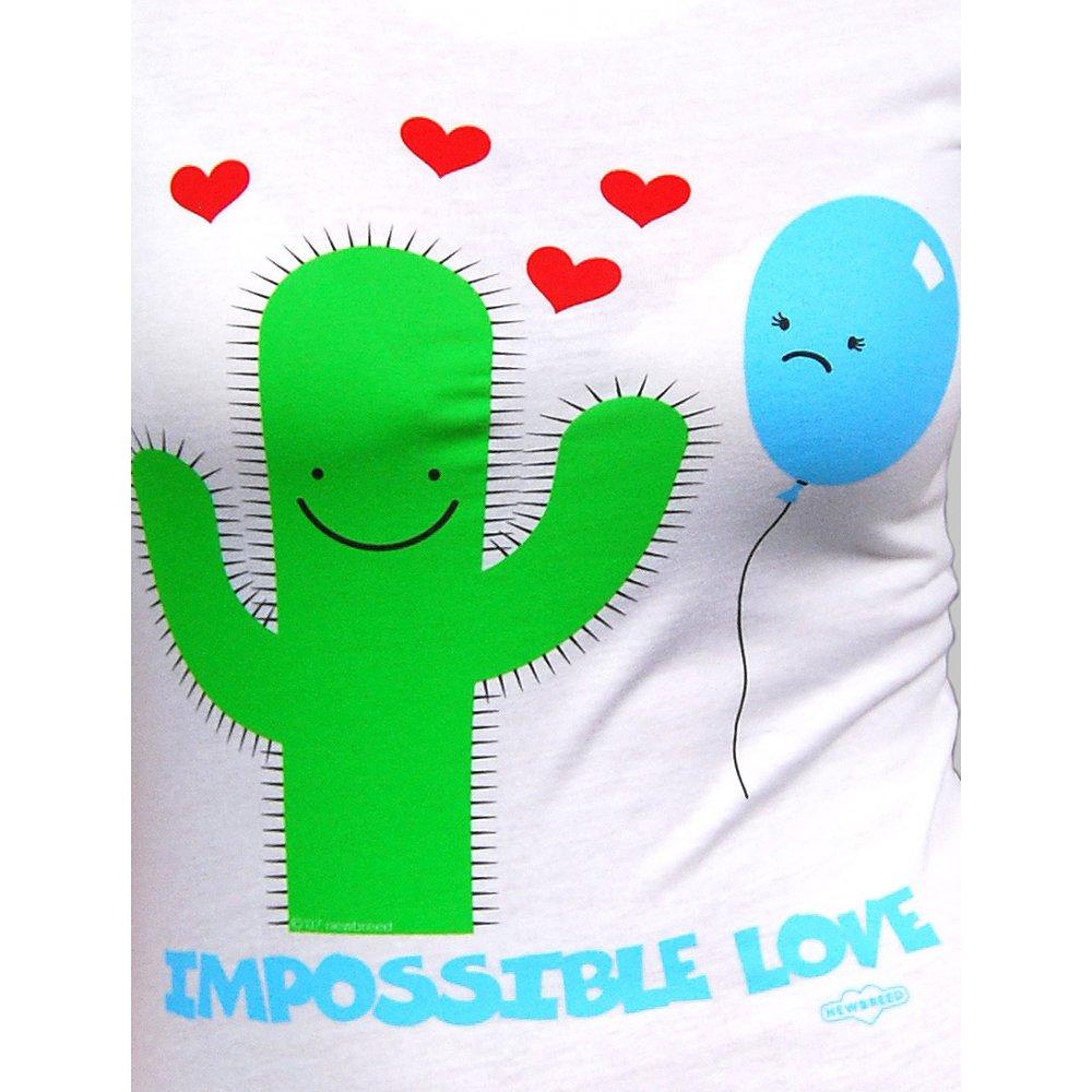Foto Newbreed Girl Ladies Impossible Love T Shirt, White