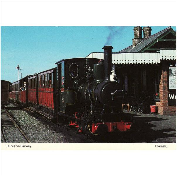 Foto Ng railway postcard talyllyn 6 douglas tywyn wharf andrew barclay 0-4-0wt loco