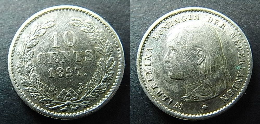 Foto Niederland 10 Cent 1897