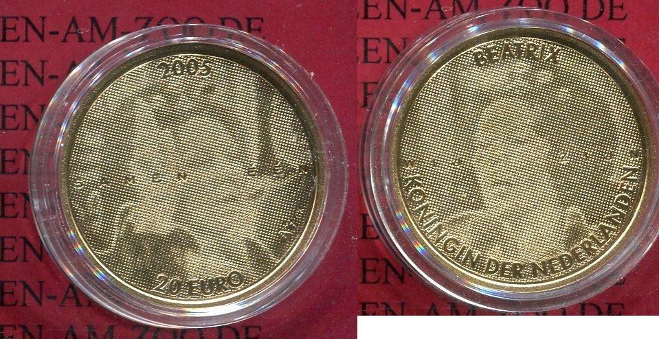 Foto Niederlande Holland, Netherlands 20 Euro Gold 2005