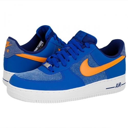 Foto Nike Air Force 1 Baketball zapatos Storm azul/blanco/Vivid naranja foto 47718