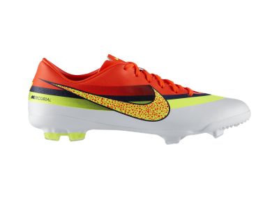Foto Nike Jr. Mercurial Vapor IX CR Botas de fútbol para superficies firmes - Chicos - Naranja/Blanco - 5Y foto 826364