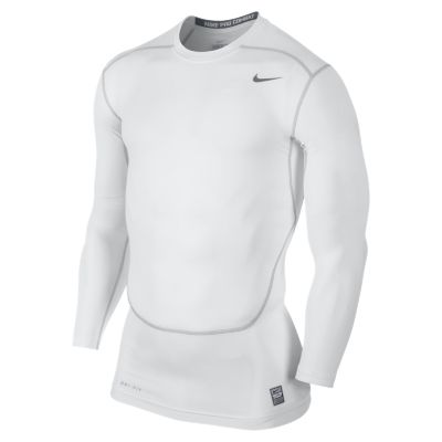 Foto Nike Pro Combat Core Compression Camiseta - Hombre - Blanco - S foto 948955