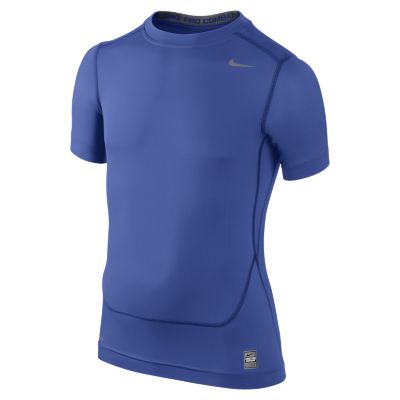 Foto Nike Pro Core Compression Camiseta — Chicos - Azul - L foto 941728