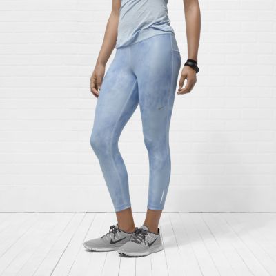 Foto Nike Relay Print Pantalón pirata de running - Mujer - Azul - M foto 387175