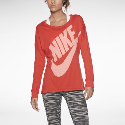 Foto Nike Signal Long-Sleeve Camiseta - Mujer - Rojo - XS foto 658420