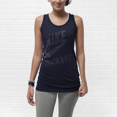 Foto Nike Track and Field Camiseta de tirantes - Mujer - Azul - L foto 431352