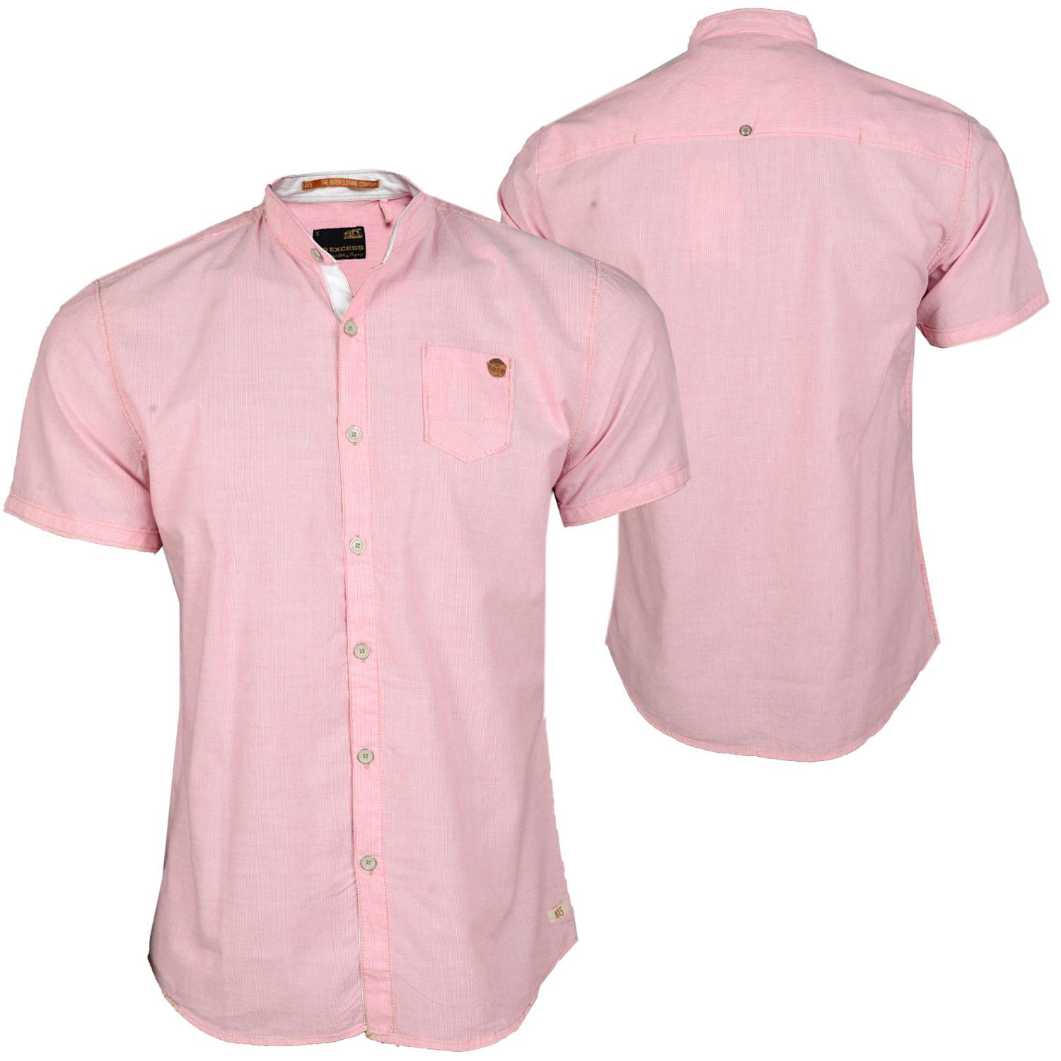 Foto No Excess Yarn Dyed Min Hombres Camisas Rosa foto 301699