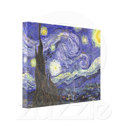 Foto Noche estrellada de Vincent van Gogh Lienzo Envuelto Para Galerías foto 712653