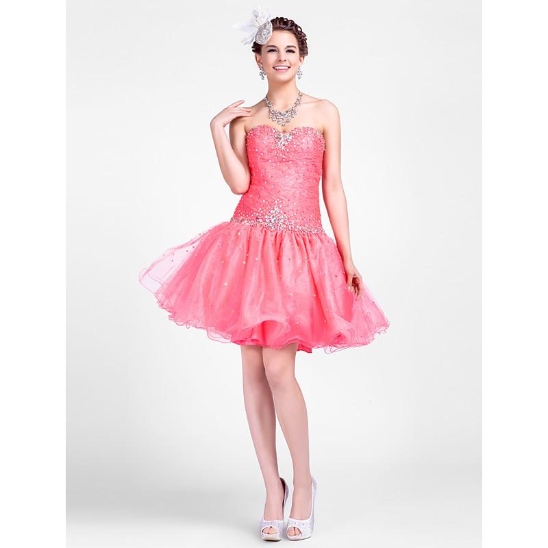 Foto Novia vestido de fiesta corto / mini de tul vestidos de baile foto 881403