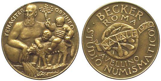 Foto Numismatik Bronzemedaille 1970