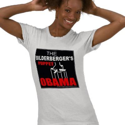 Foto Obama - la marioneta del Bilderberger T-shirt foto 121951