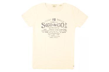 Foto Ofertas de camisetas de hombre Scotch & Soda 13010251109 blanco