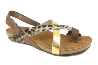 Foto Ofertas de sandalias de mujer Yokono IBIZA-718 leopardo-oro-mar foto 601072