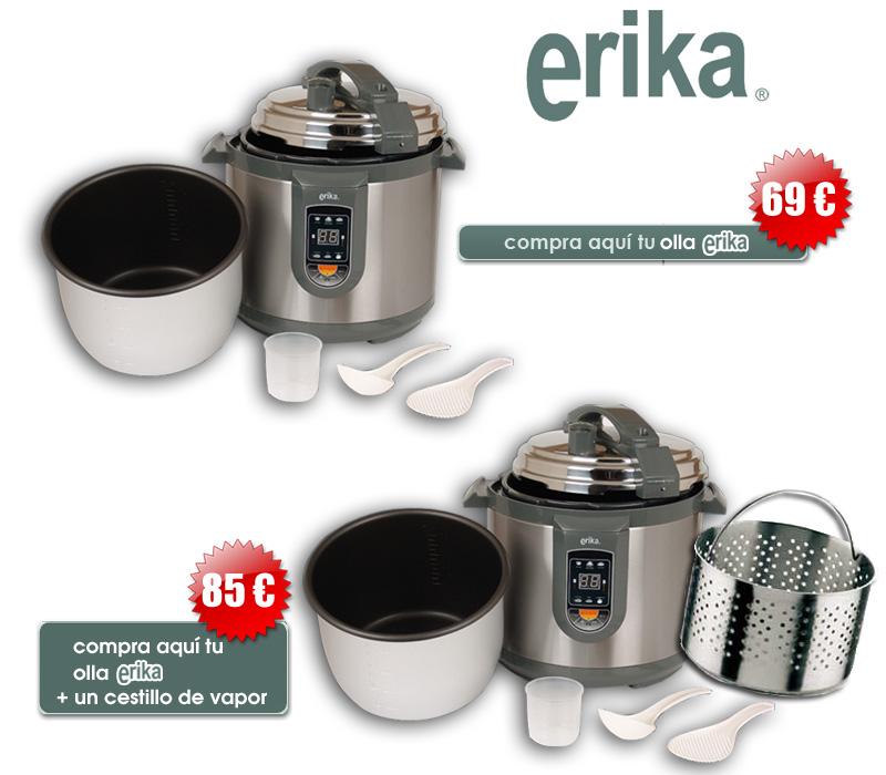 Foto Olla Erika Programable de 6 litros + Cubeta Daikin + Cestillo de vapor