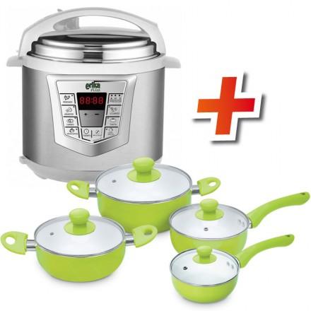 Foto Olla programable Erika Plus + bateria de cocina precio 139 euros