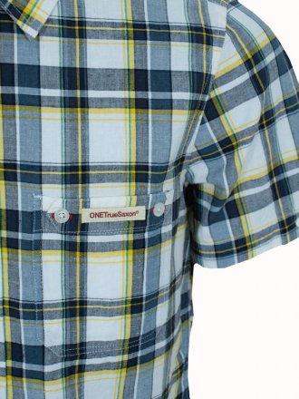 Foto One True Saxon Button Off Brand Check Shirt