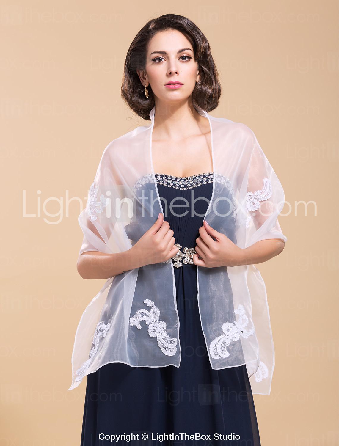 Foto Organza preciosa con abalorios fiesta / noche chal foto 468527